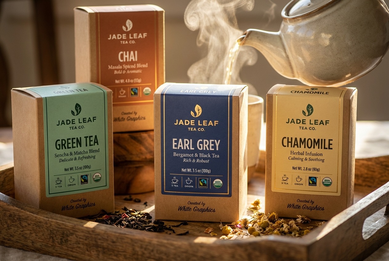 Custom tea product labels